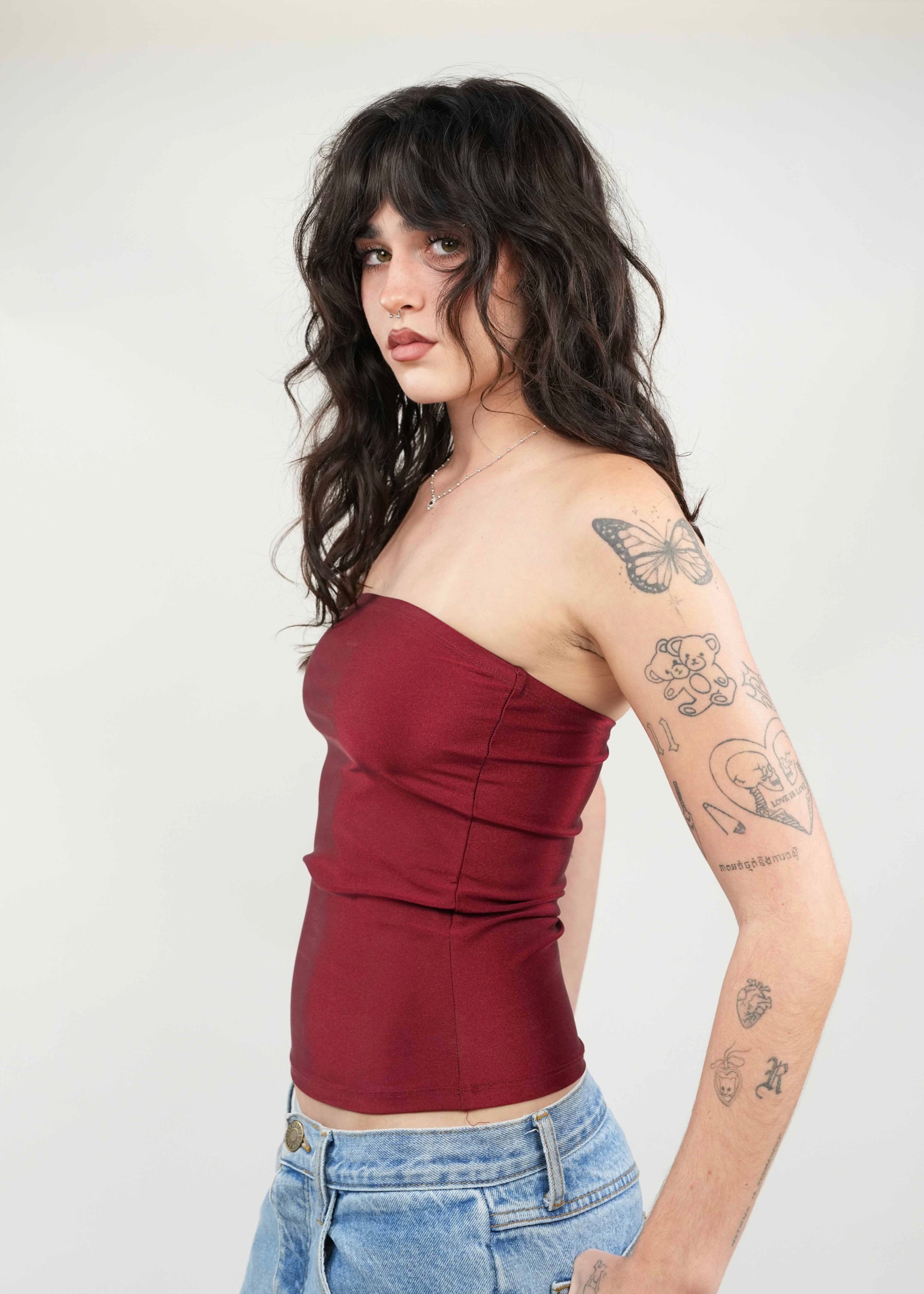 Pomegranate Tube Top