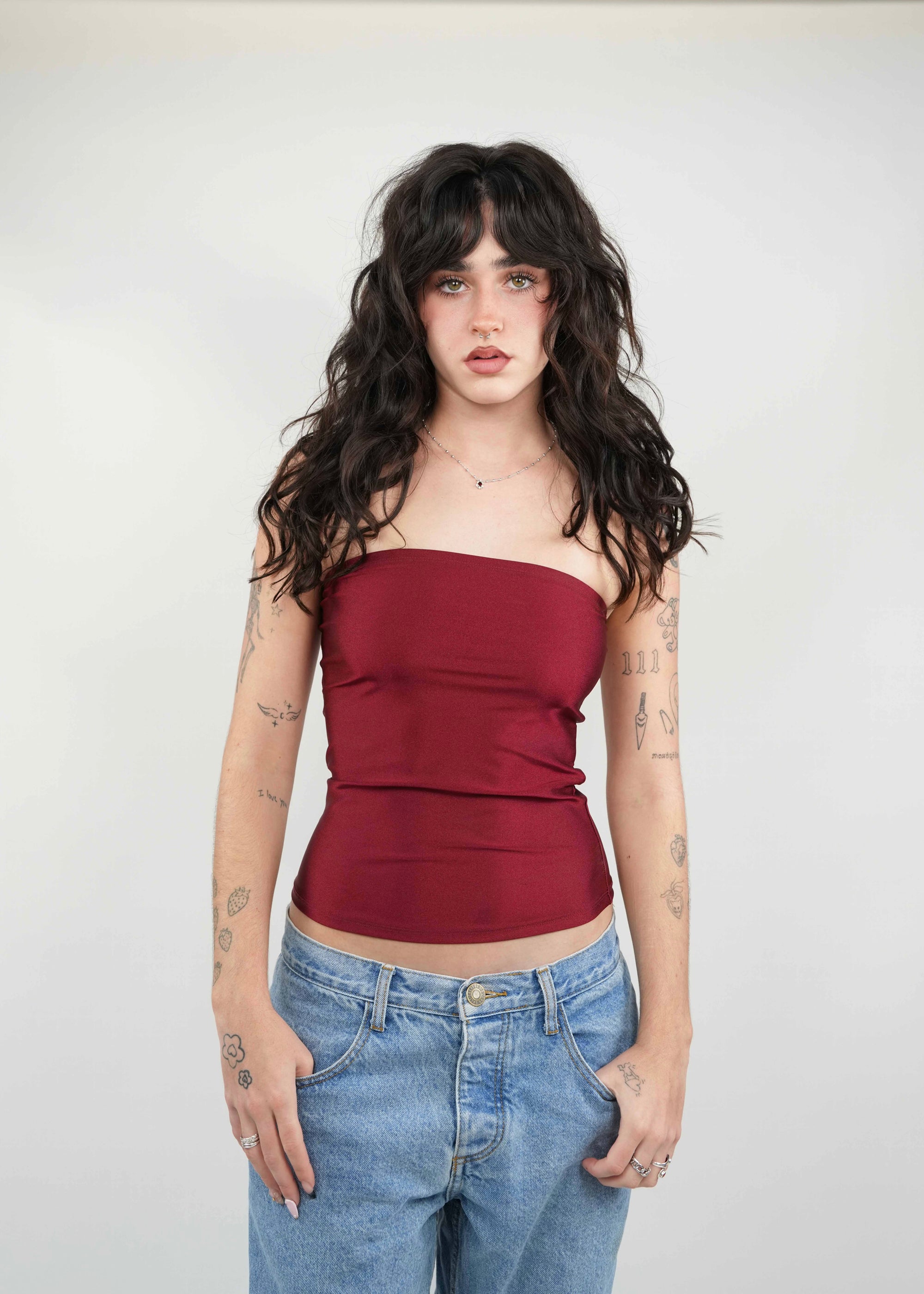 Pomegranate Tube Top